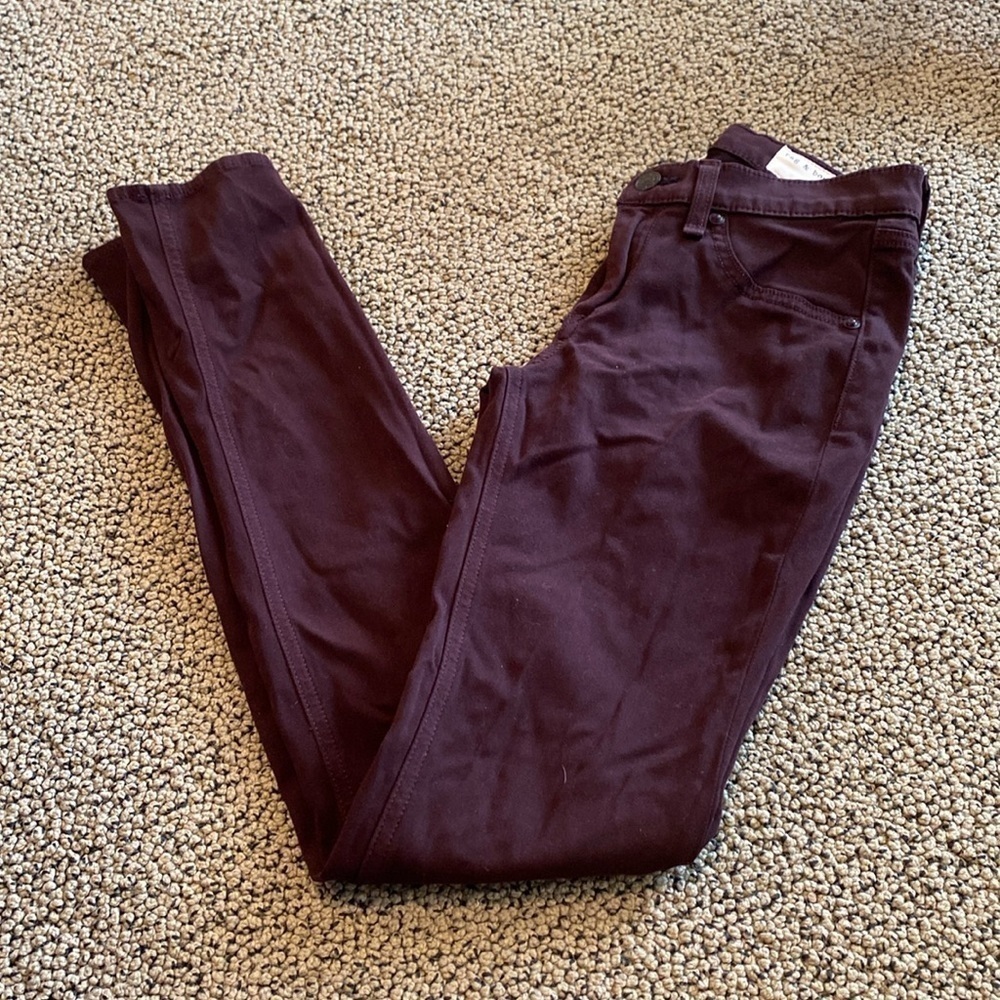Rag & Bone Deep Purple Legging Pant Size 25 in Like New Condition